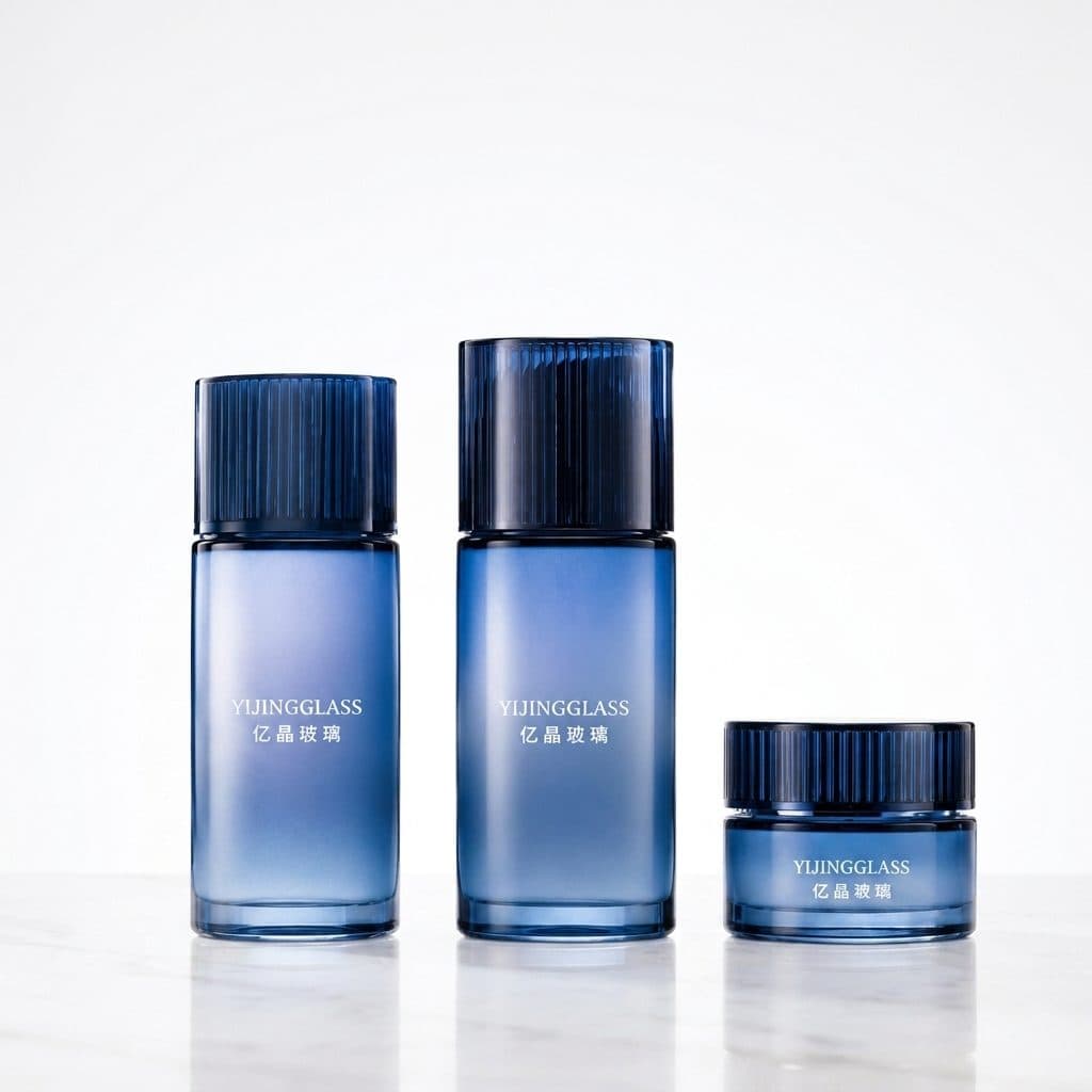 Polishing — decorated cosmetic glass example