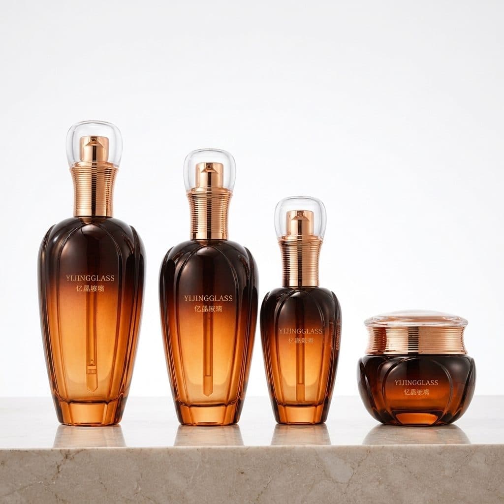Y224 Series cosmetic glass bottle