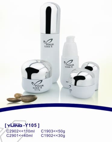 عبوة تجميلية · زجاج · دائري · 120ml — صورة 1