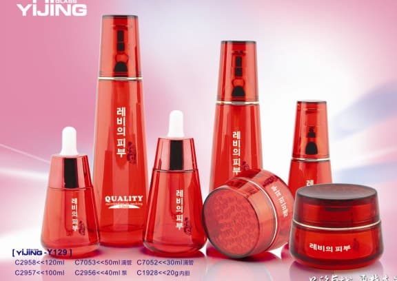 عبوة تجميلية · زجاج · دائري · 120ml — صورة 1