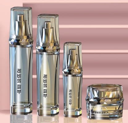 عبوة تجميلية · زجاج · دائري · 120ml — صورة 1