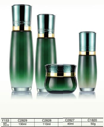 عبوة تجميلية · زجاج · دائري · 120ml — صورة 1