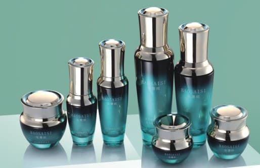 عبوة تجميلية · زجاج · دائري · 120ml — صورة 1