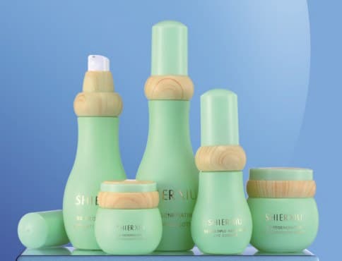 عبوة تجميلية · زجاج · دائري · 120ml — صورة 1