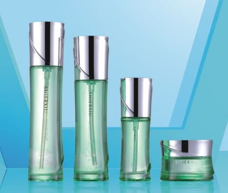 عبوة تجميلية · زجاج · دائري · 120ml — صورة 1
