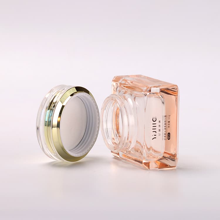 عبوة تجميلية · زجاج · دائري · 120ml — صورة 2