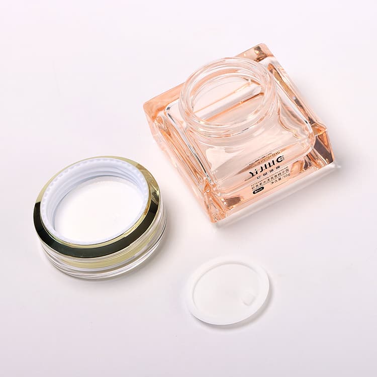 عبوة تجميلية · زجاج · دائري · 120ml — صورة 4