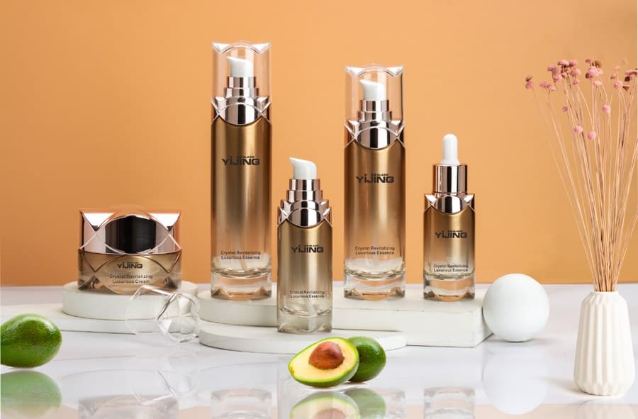 عبوة تجميلية · زجاج · دائري · 120ml — صورة 1