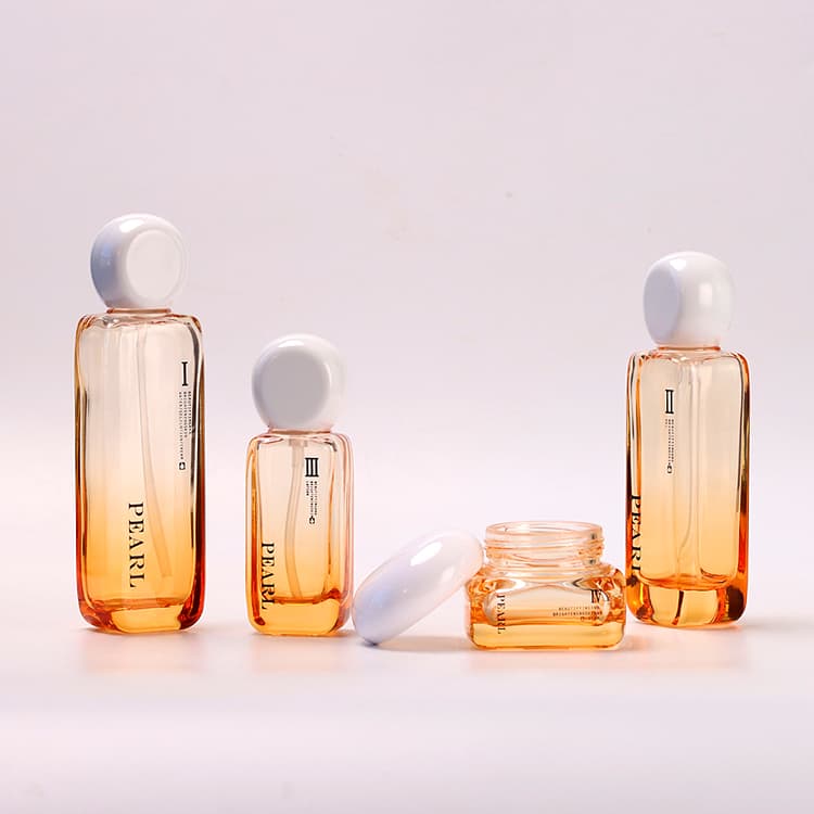 عبوة تجميلية · زجاج · دائري · 120ml — صورة 1