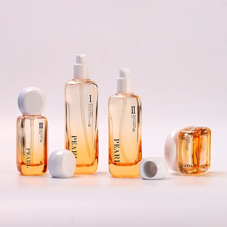 عبوة تجميلية · زجاج · دائري · 120ml — صورة 2