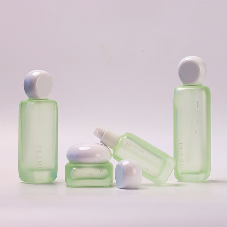 عبوة تجميلية · زجاج · دائري · 120ml — صورة 3