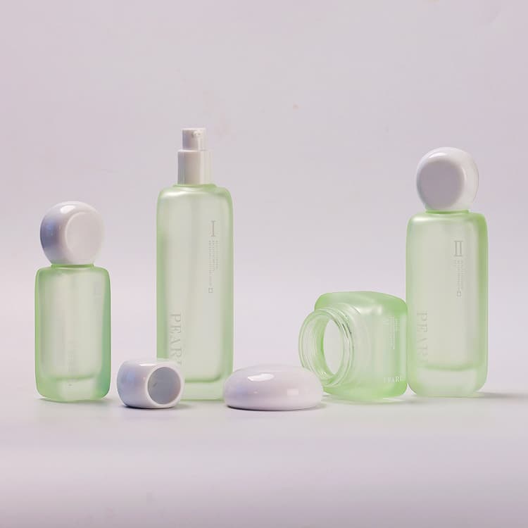 عبوة تجميلية · زجاج · دائري · 120ml — صورة 4